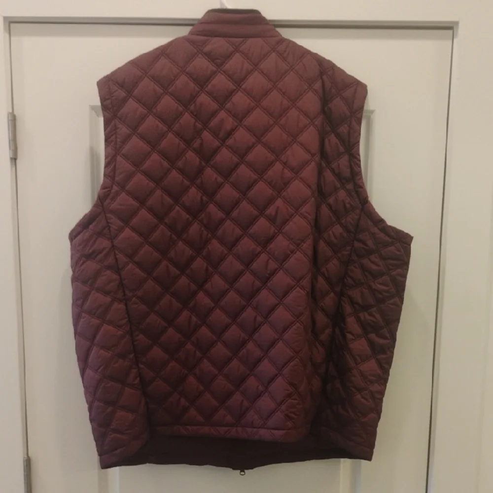 Burgundy Brooks Brothers Big & Tall Paddock Diamond Quilted Vest 4XL - Picture 3 of 3